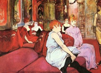Toulouse-Lautrec, géant de la modernité Toulouse-Lautrec-Au-salon-de-la-rue-des-Moulins-1