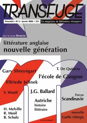 Couverture littérature anglaise nouvelle génération