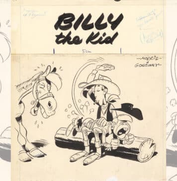 Rencontre avec Bluch à l’occasion de « Morris, 100 ans, 100 oeuvres » à la galerie Huberty & Breyne de Bruxelles.