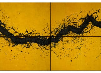 Retables de Fabienne Verbier dans les trois espaces de la Galerie Lelong