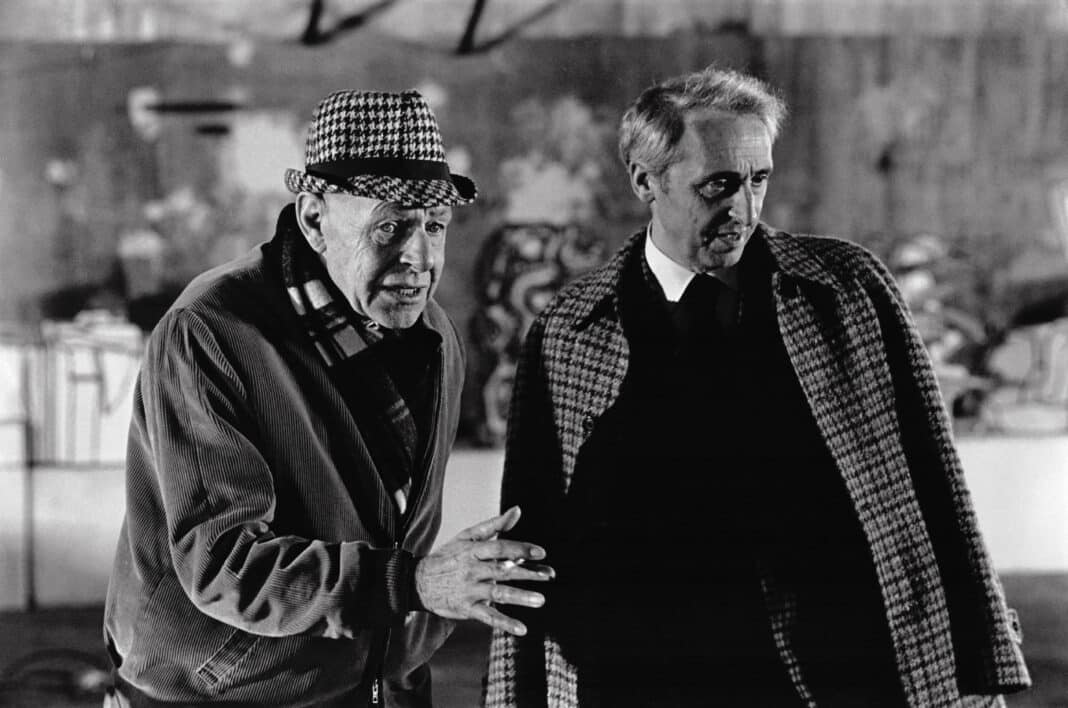 Jean Dubuffet et Daniel Cordier à Vincennes